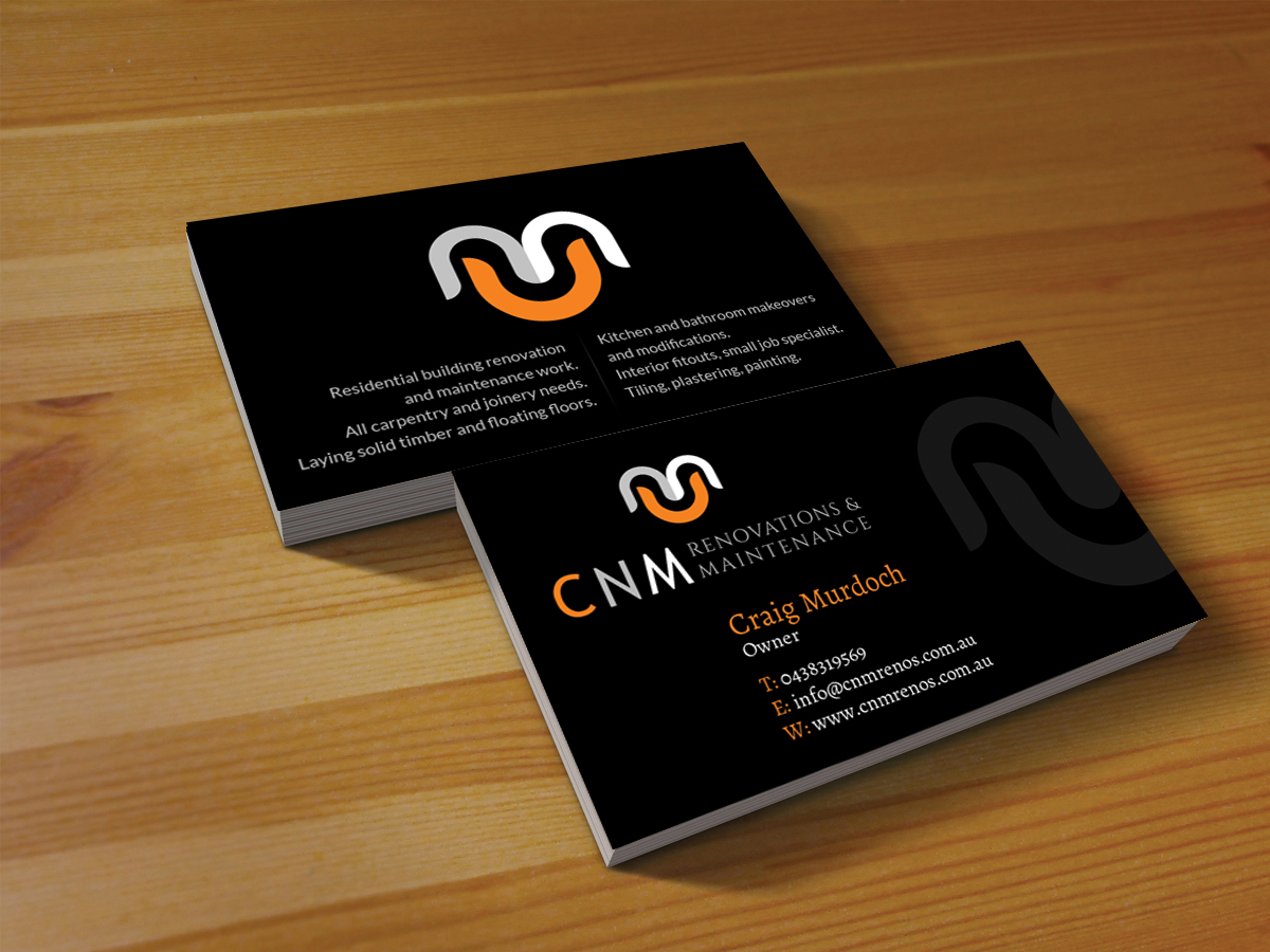 Design de Carte de Visite par Creations Box 2015 pour CNM renovations and maintenance | Design #6329477