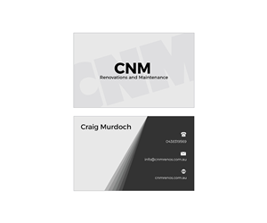 Business Card Design by Pratik Mevada for CNM renovations and maintenance | Design #6323928