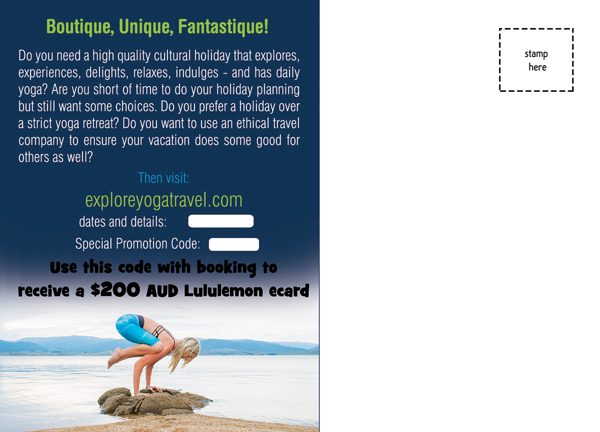 Postcard Design by sarithnambrath for MMOJO GOLD PTY LTD | Design #6324176