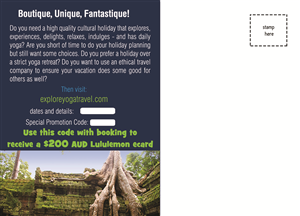 Postcard Design by sarithnambrath for MMOJO GOLD PTY LTD | Design: #6324278