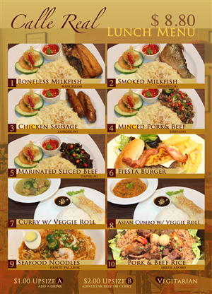 Menu Design by negmstar for this project | Design #6321646