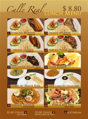 Menu Design by negmstar for this project | Design: #6339588