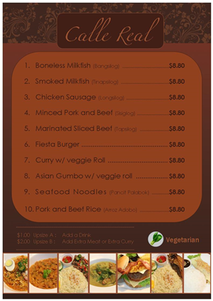 Menu Design by CreativeDesignerKrish