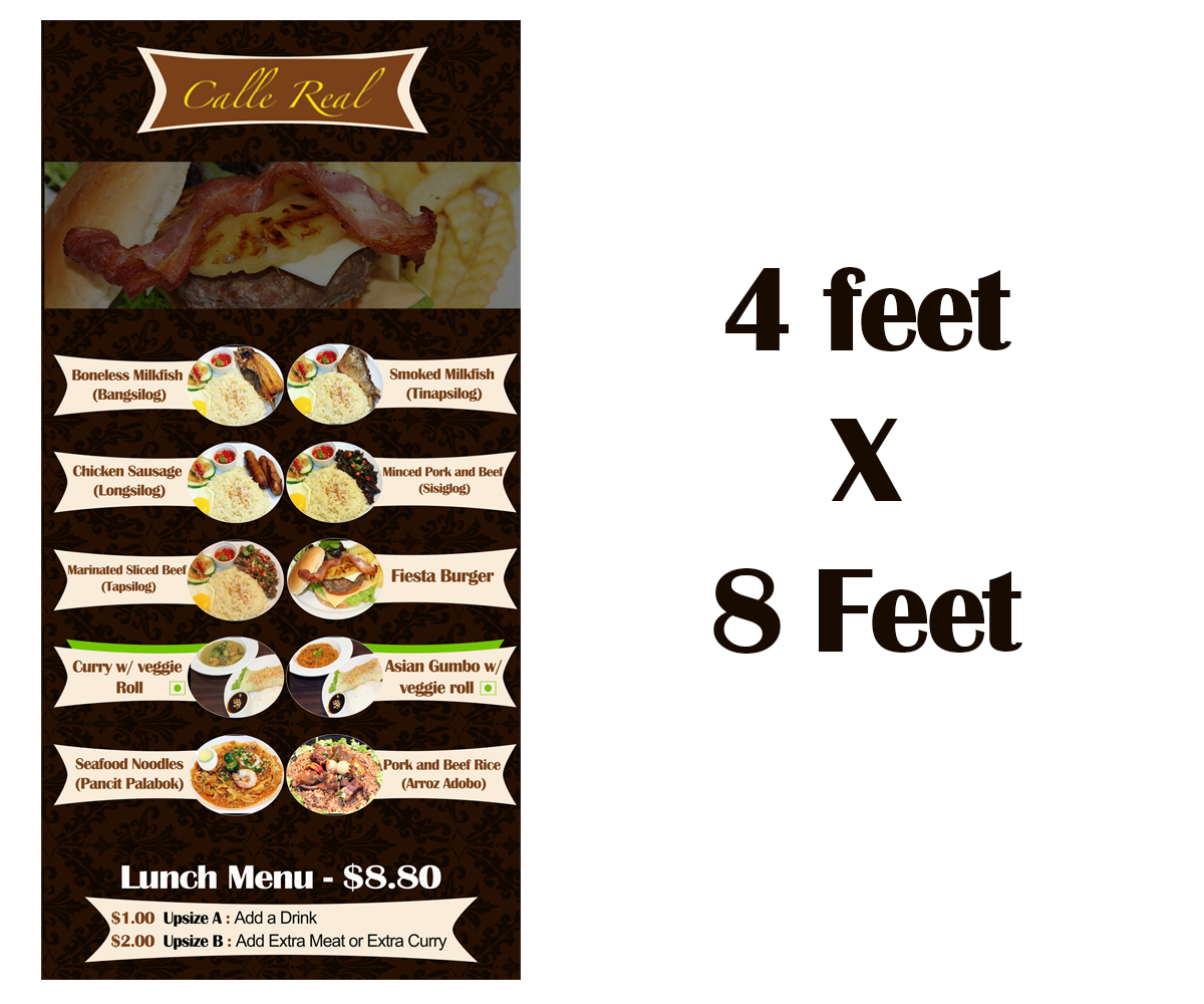Menu Design by BeBrilliant for this project | Design #6378249