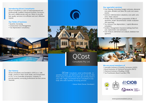 Flyer Design by BC Arts for QCost Consultants Pty Ltd | Design: #6357250