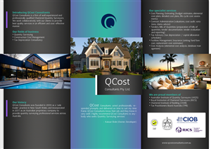 Flyer Design by BC Arts for QCost Consultants Pty Ltd | Design: #6357262
