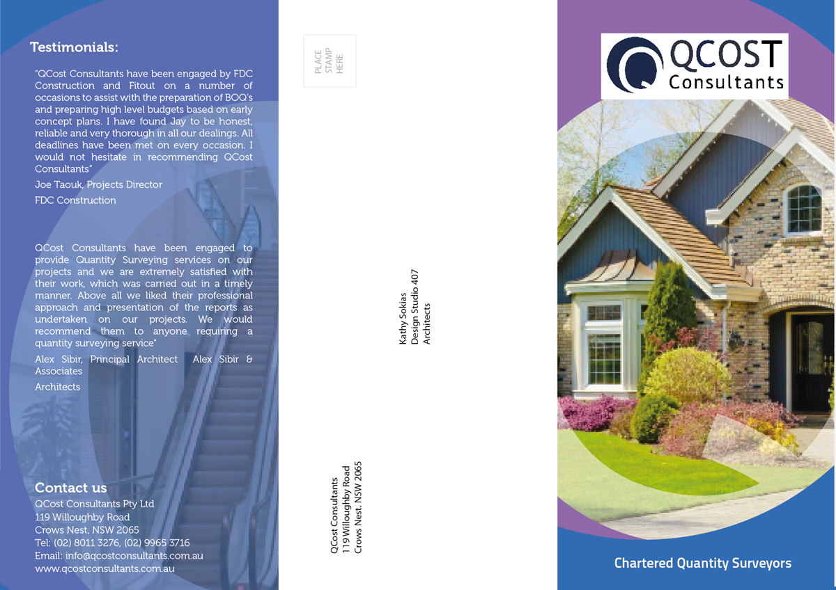 Flyer Design by Adillusion for QCost Consultants Pty Ltd | Design #6318654