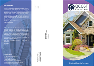Diseño de Flyer por Adillusion para QCost Consultants Pty Ltd | Diseño #6318654