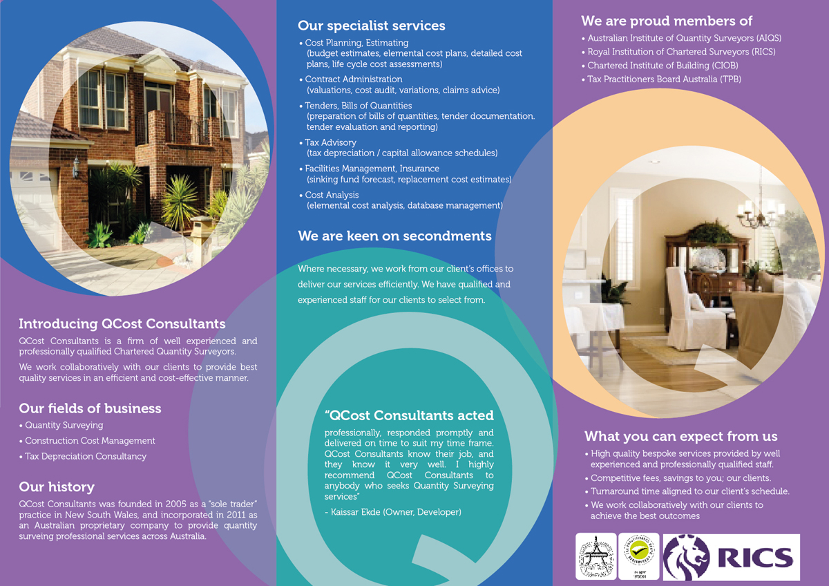 Flyer Design by Adillusion for QCost Consultants Pty Ltd | Design #6318691