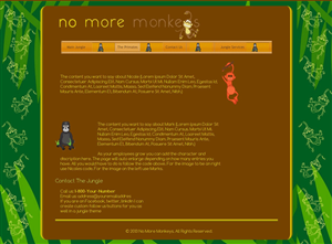 Web-Design von Favwebsolutions für No More Monkeys | Design: #1675130