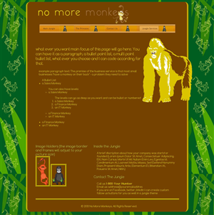 Web-Design von Favwebsolutions für No More Monkeys | Design: #1675136