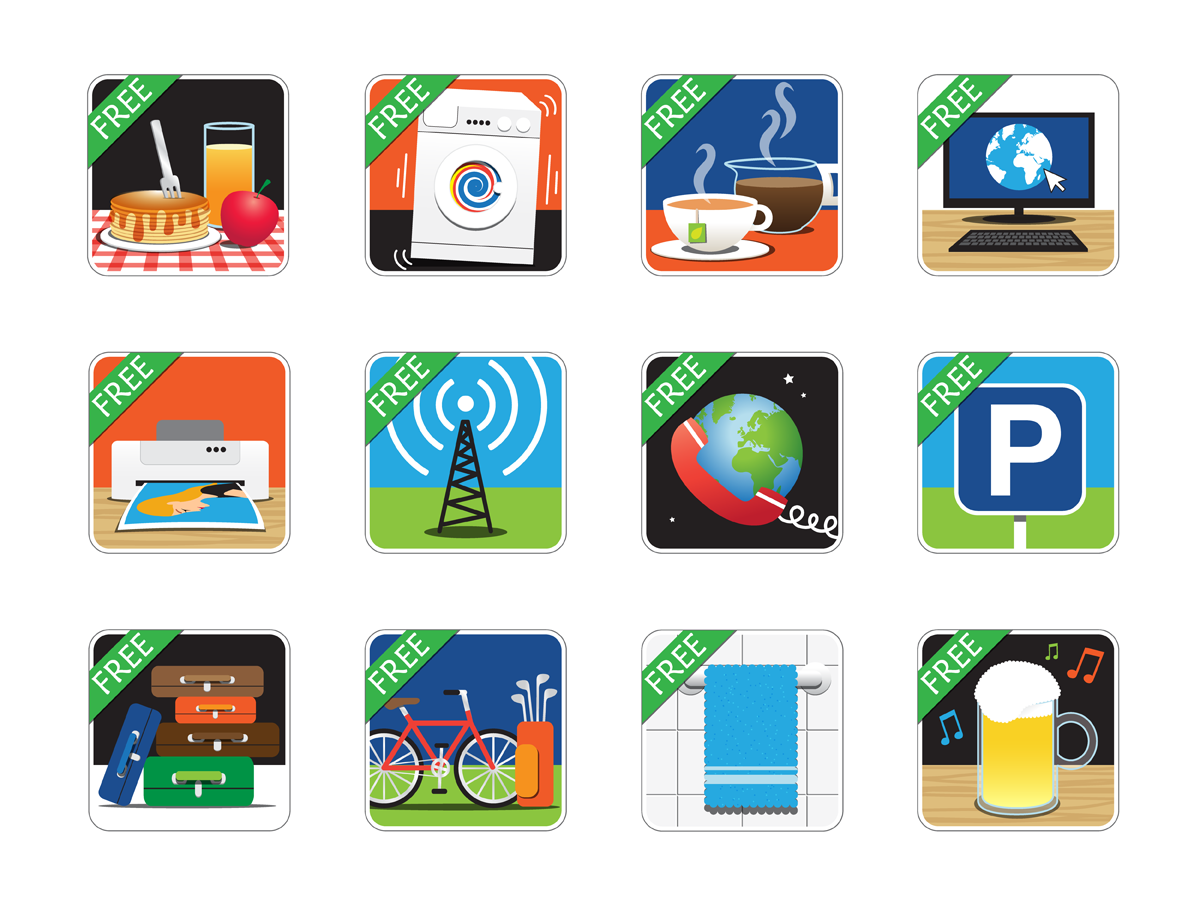 Icon Design by Patrícia Duarte for Wicked Hostels | Design #1738404