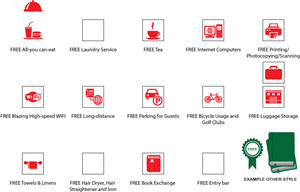 Backpacker Hostel needs Sexy Icons | Icon Design by Rendra Creative Art