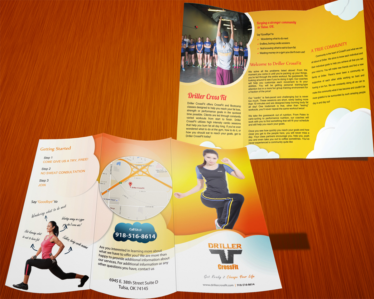 Brochure Design by Akaram Advertising for Driller CrossFit | Design #6338681