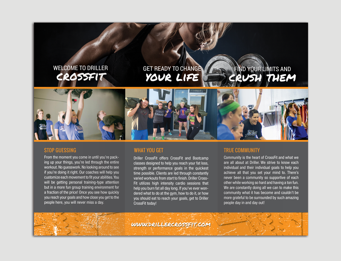 Design de Brochure par Adylhere pour Driller CrossFit | Design #6350317