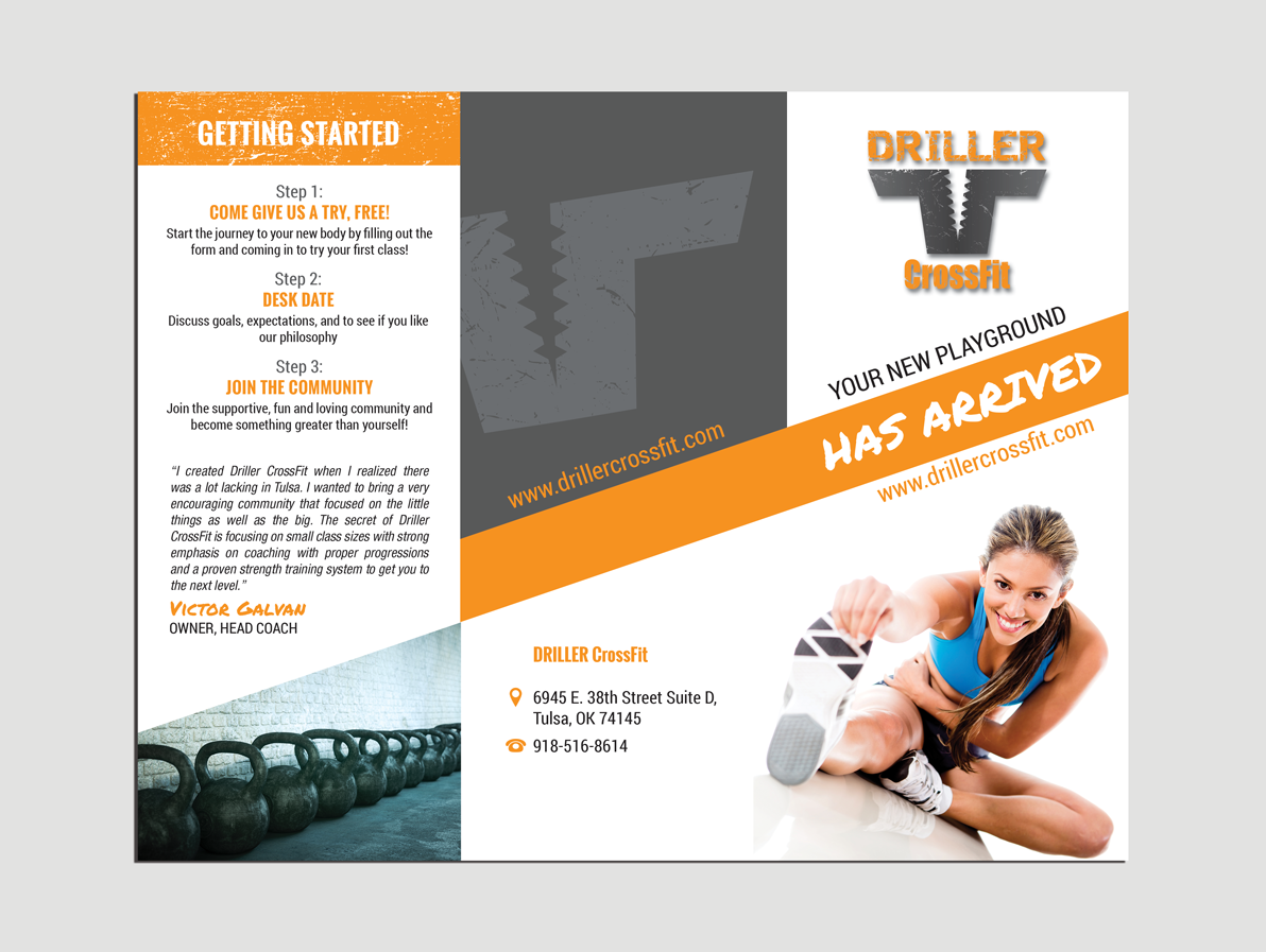 Brochure Design by Adylhere for Driller CrossFit | Design #6363555