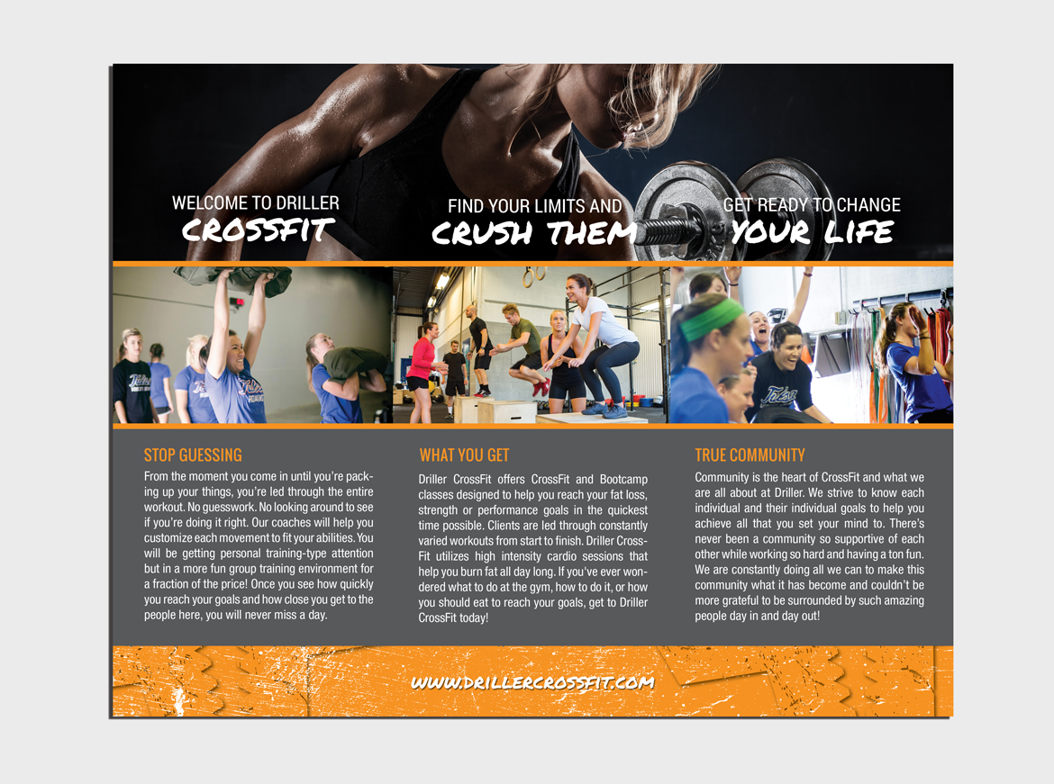 Design de Brochure par Adylhere pour Driller CrossFit | Design #6395241