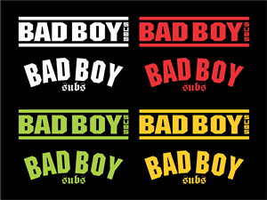 Logo design for new sub style sandwich shop. BADBOY SUBS