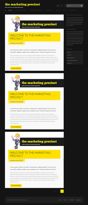 Marketing Precinct WeB Page