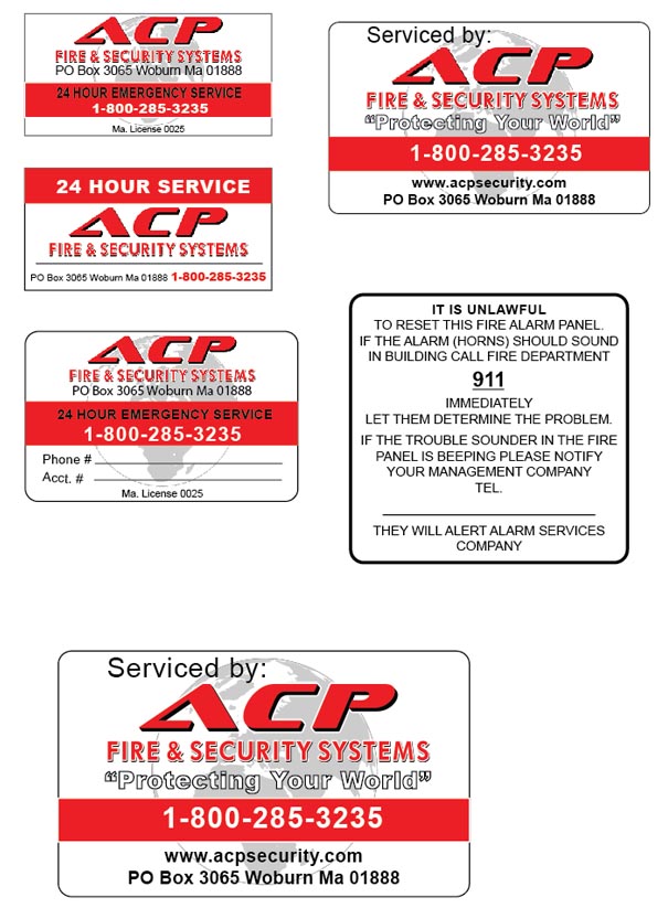 Aufkleber-Design von Anna  für ACP Fire & Security | Design #6354638