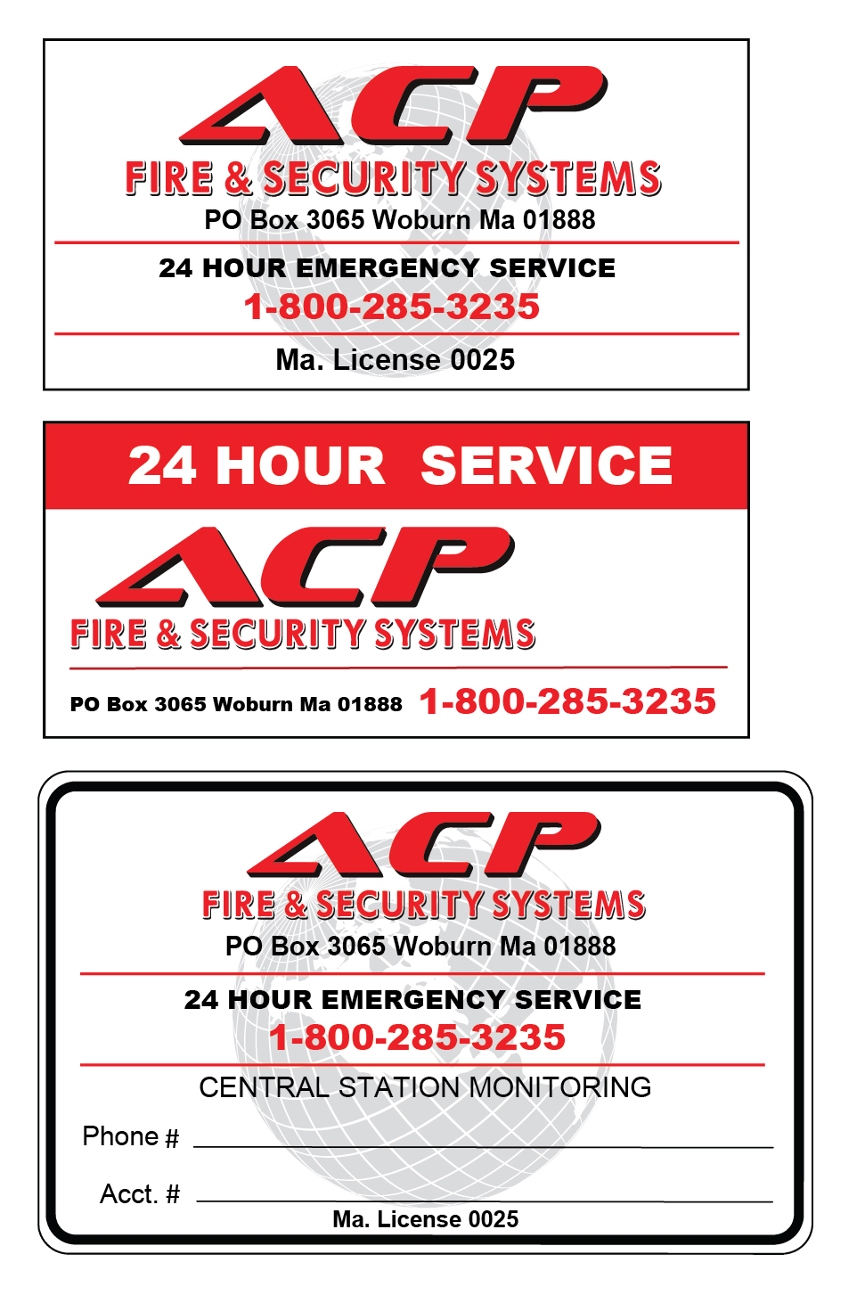 Aufkleber-Design von mindscape für ACP Fire & Security | Design #6372484