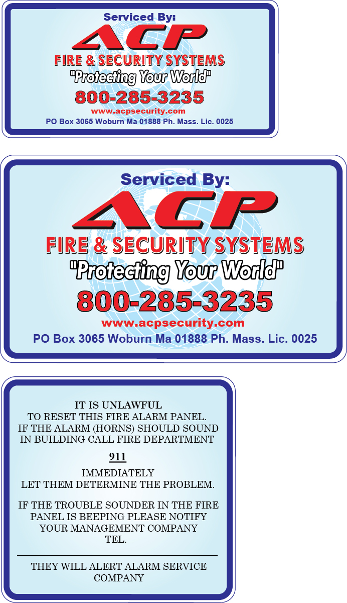 Aufkleber-Design von mindscape für ACP Fire & Security | Design #6385882