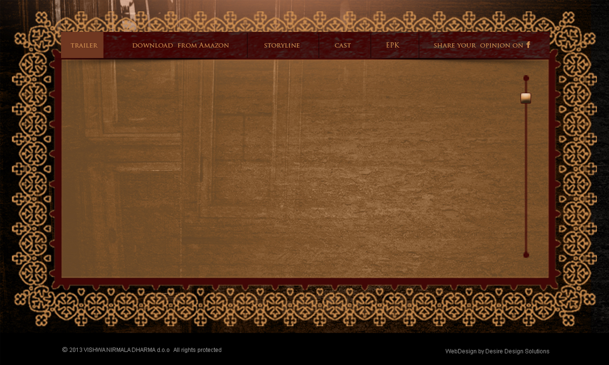Web Design by Desire Design Solutions for Vishwa Nirmala Dharma film production d.o.o., | Design #1708587