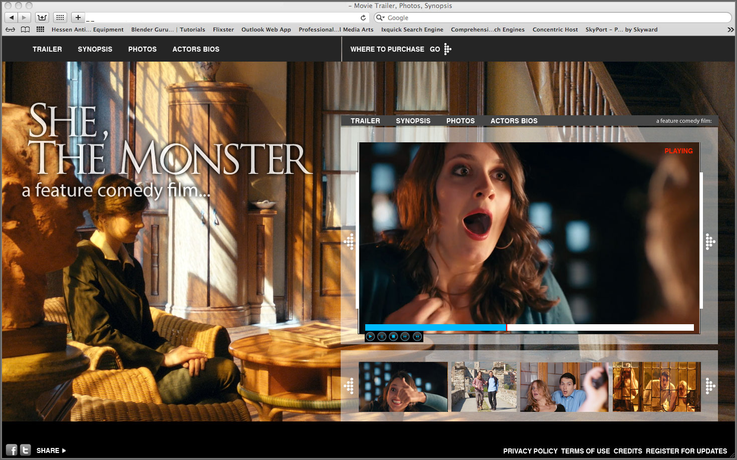 Web Design par Sphere Integrated Design pour Vishwa Nirmala Dharma film production d.o.o., | Design #1672086