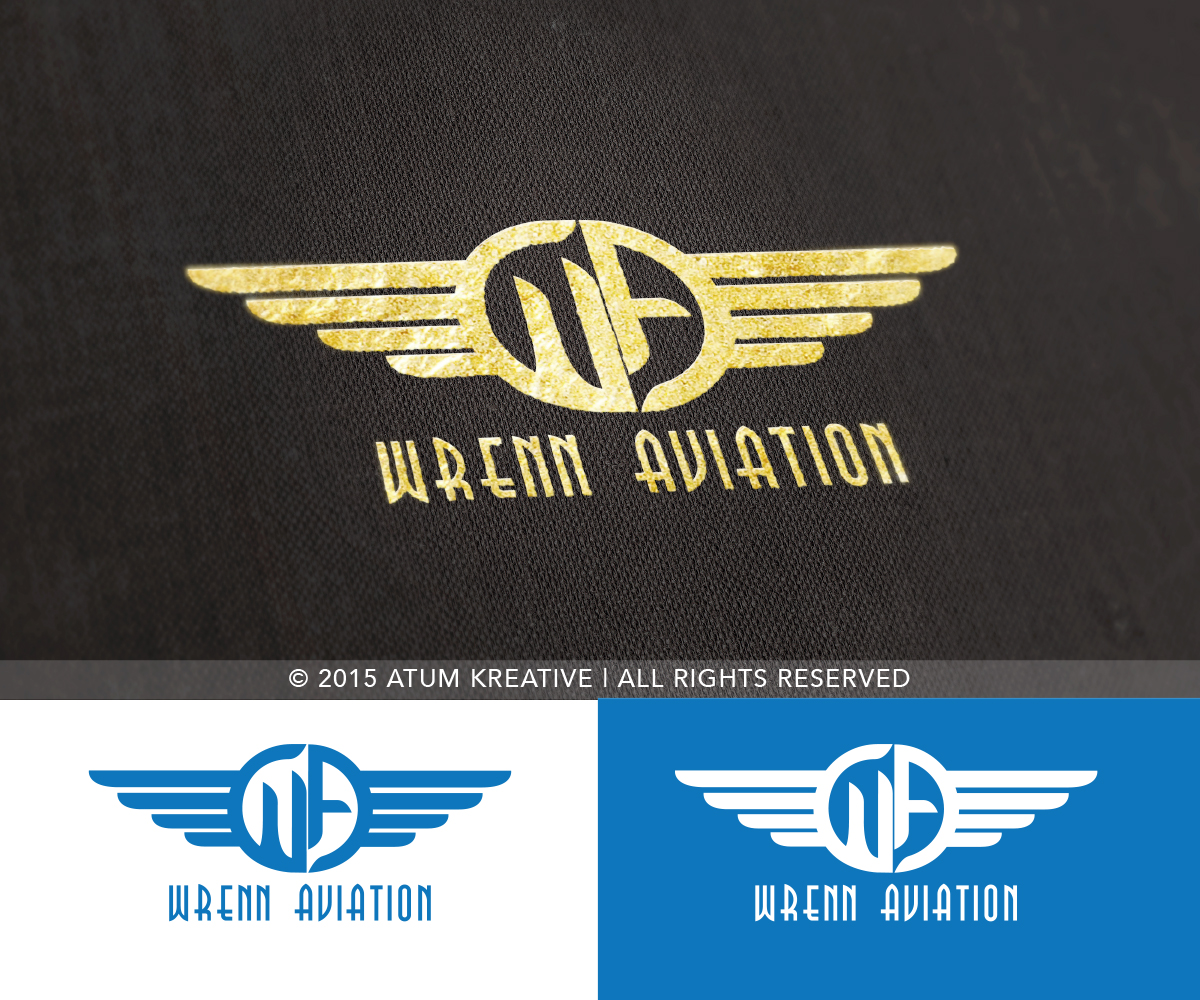 Logo Design by Atum Kreative™ for Wrenn Aviation | Design #6321650