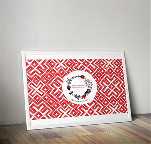 Ukrainian Traditional Embroidery Products | Business Card Design by Irina 