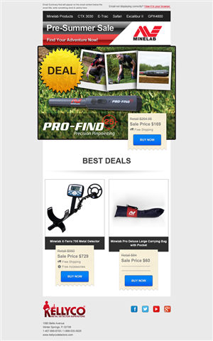 Product Email Campaign (Pre-Summer Sale) | Newsletter Design by slapBackChewLater