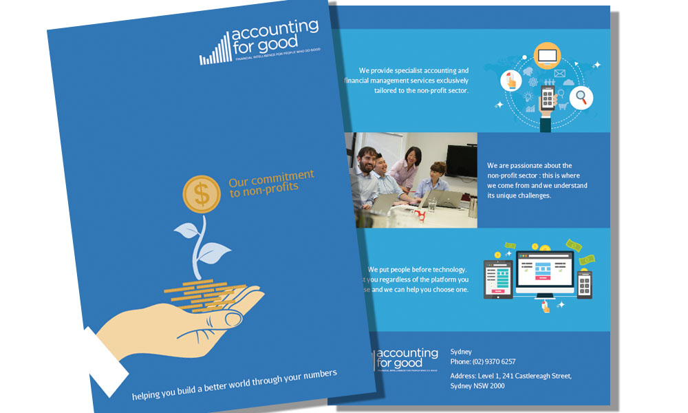 Brochure Design by TarunVyas for Accounting For Good | Design: #6319002