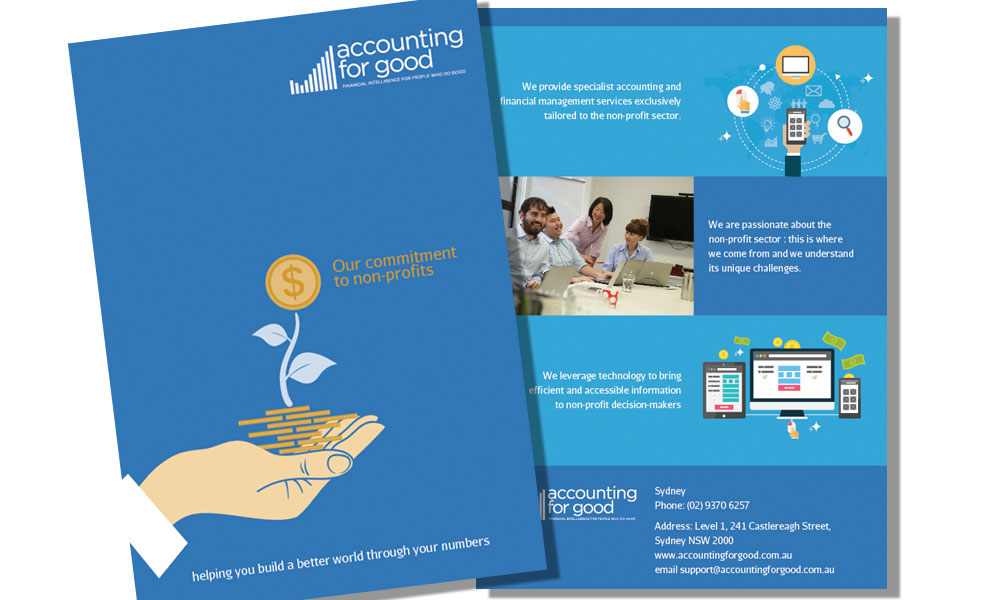 Brochure Design by TarunVyas for Accounting For Good | Design #6322688