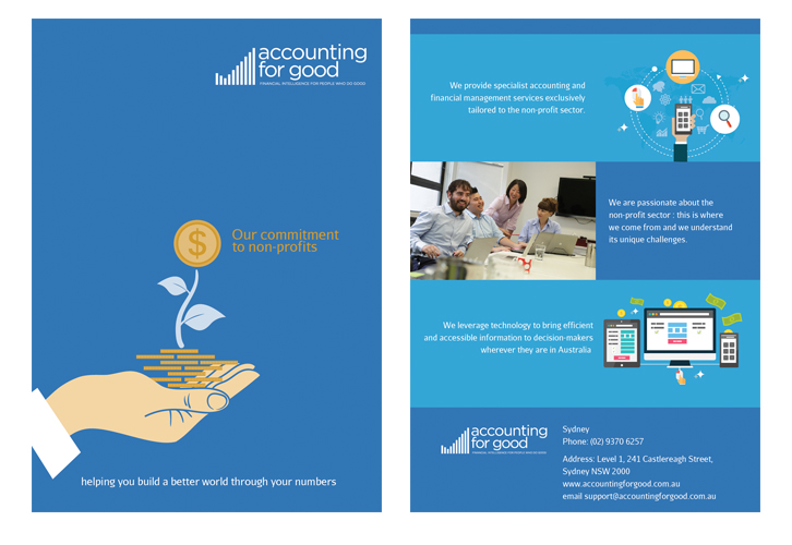 Brochure Design by TarunVyas for Accounting For Good | Design #6333236
