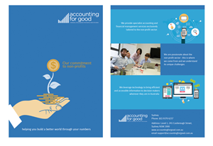 Brochure Design by TarunVyas for Accounting For Good | Design: #6333236