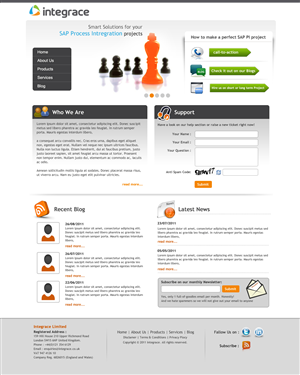 Wordpress Design by ddesign for Integrace Ltd | Design: #407596