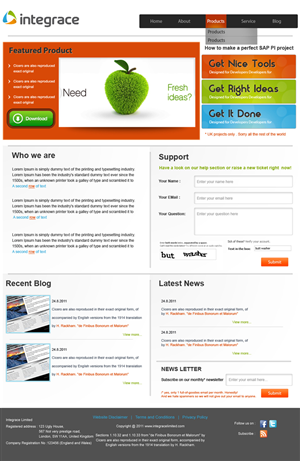 Wordpress Design by pb for Integrace Ltd | Design: #395469