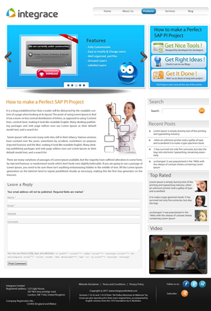 Wordpress Design by pb for Integrace Ltd | Design: #406993