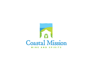 Coatal Mission Wine and Spirits | Logo Design by Buck Tornado