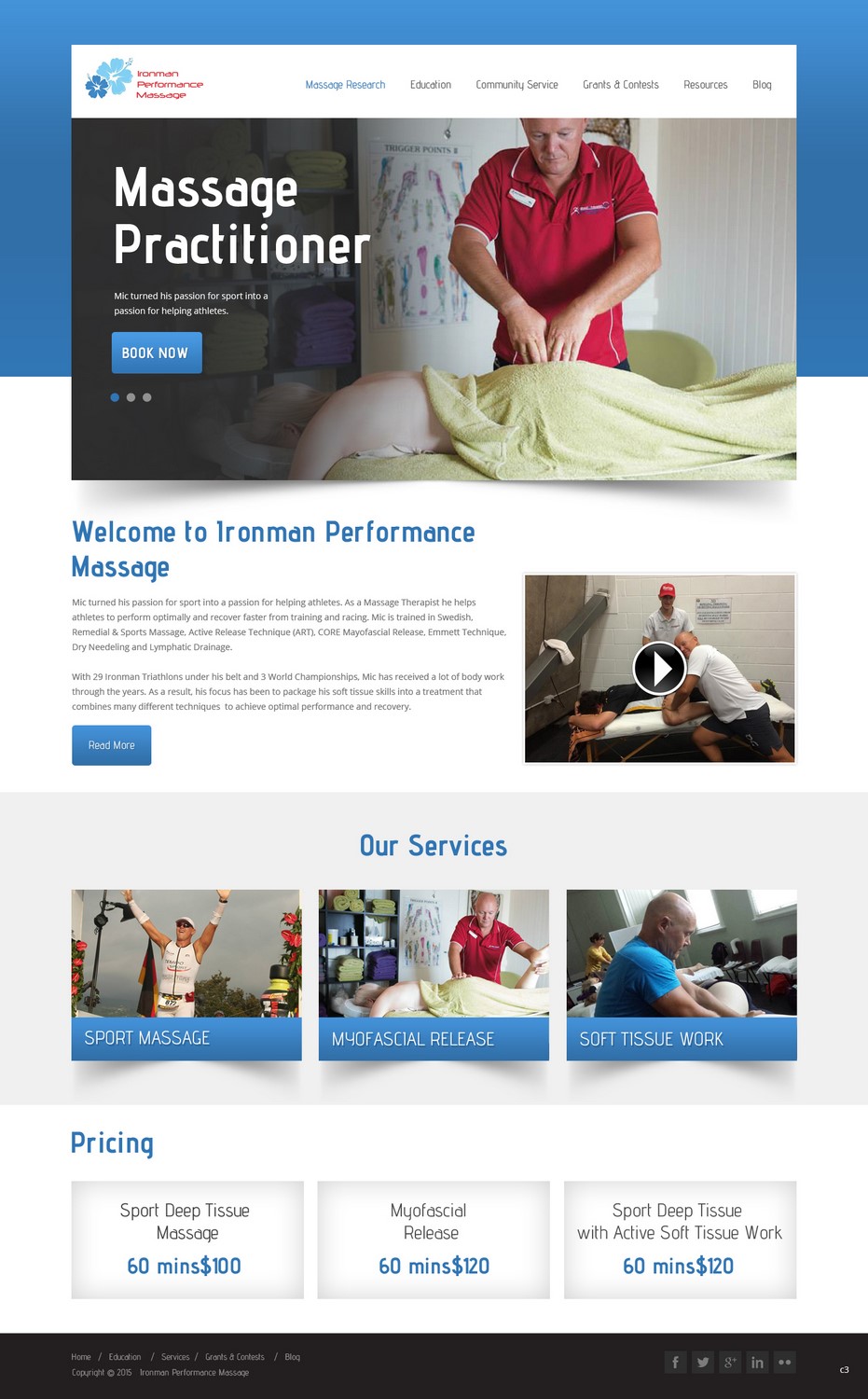Diseño Web por pb para Iroman Performace Massage/Back2Health360 | Diseño #6338157