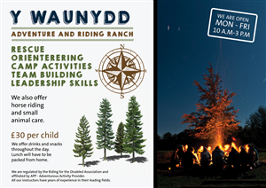 Design de Flyer par SarahQ pour Y Waunydd Adventure and Riding Ranch | Design : #6335060