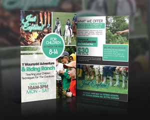 Flyer Design by Vivid Designz1 for Y Waunydd Adventure and Riding Ranch | Design #6486011
