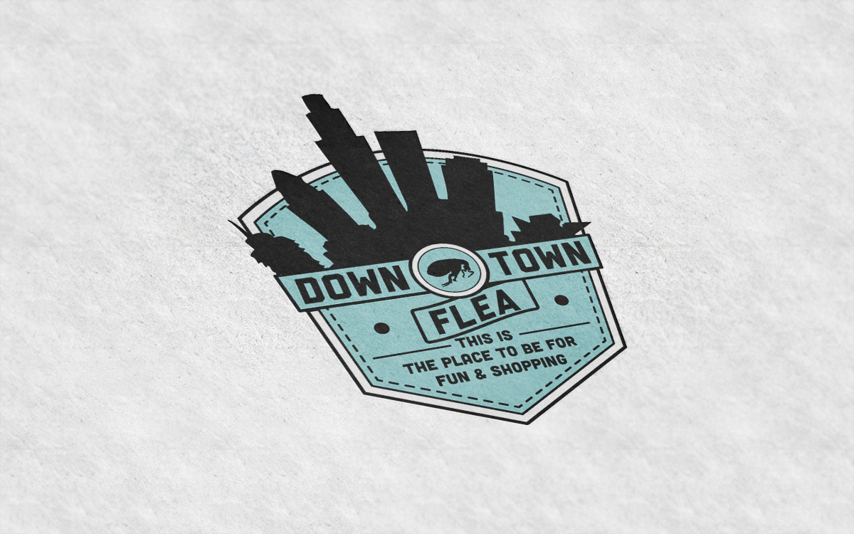 Logo Design by Buffalohead Designs for Downtown Flea | Design #1700435