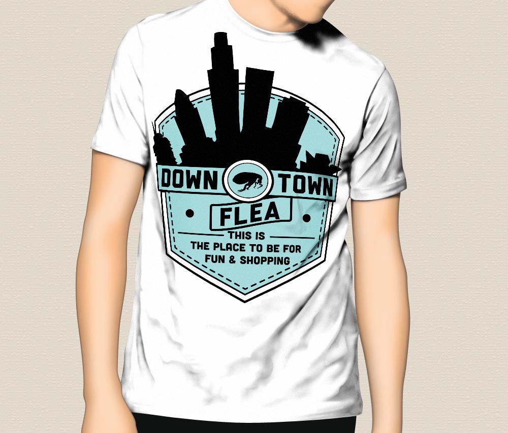 Logo Design by Buffalohead Designs for Downtown Flea | Design #1700522
