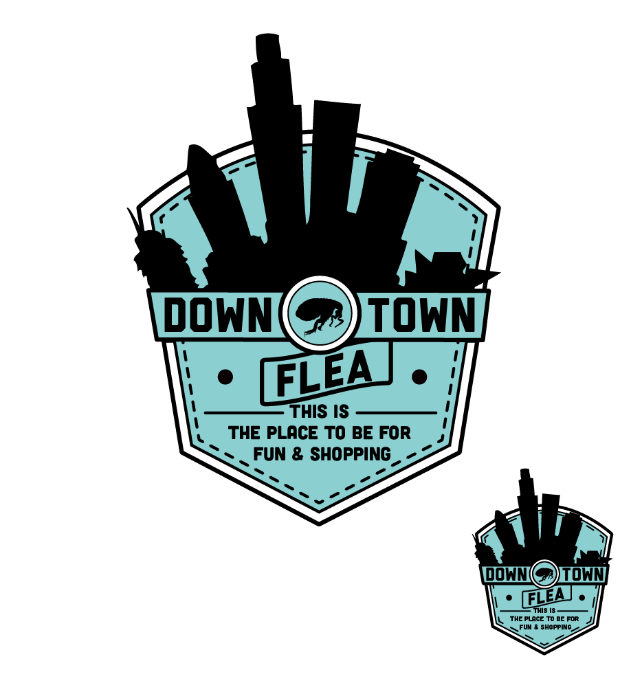 Logo Design by Buffalohead Designs for Downtown Flea | Design #1725798