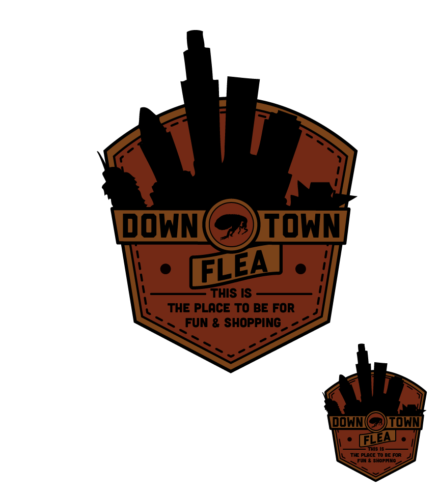 Logo Design by Buffalohead Designs for Downtown Flea | Design #1725799
