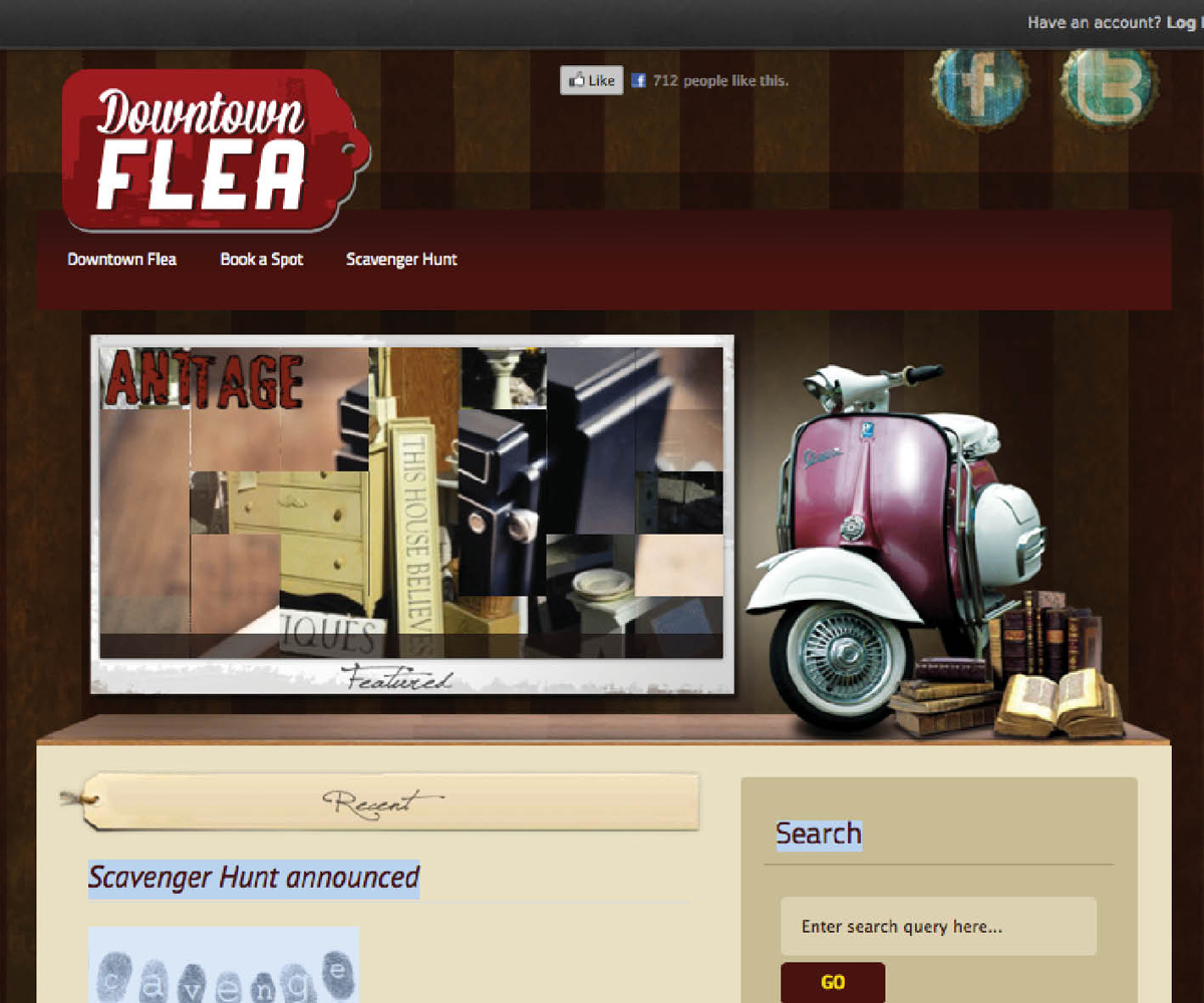 Logo Design by Kirsten Chambers for Downtown Flea | Design #1691501