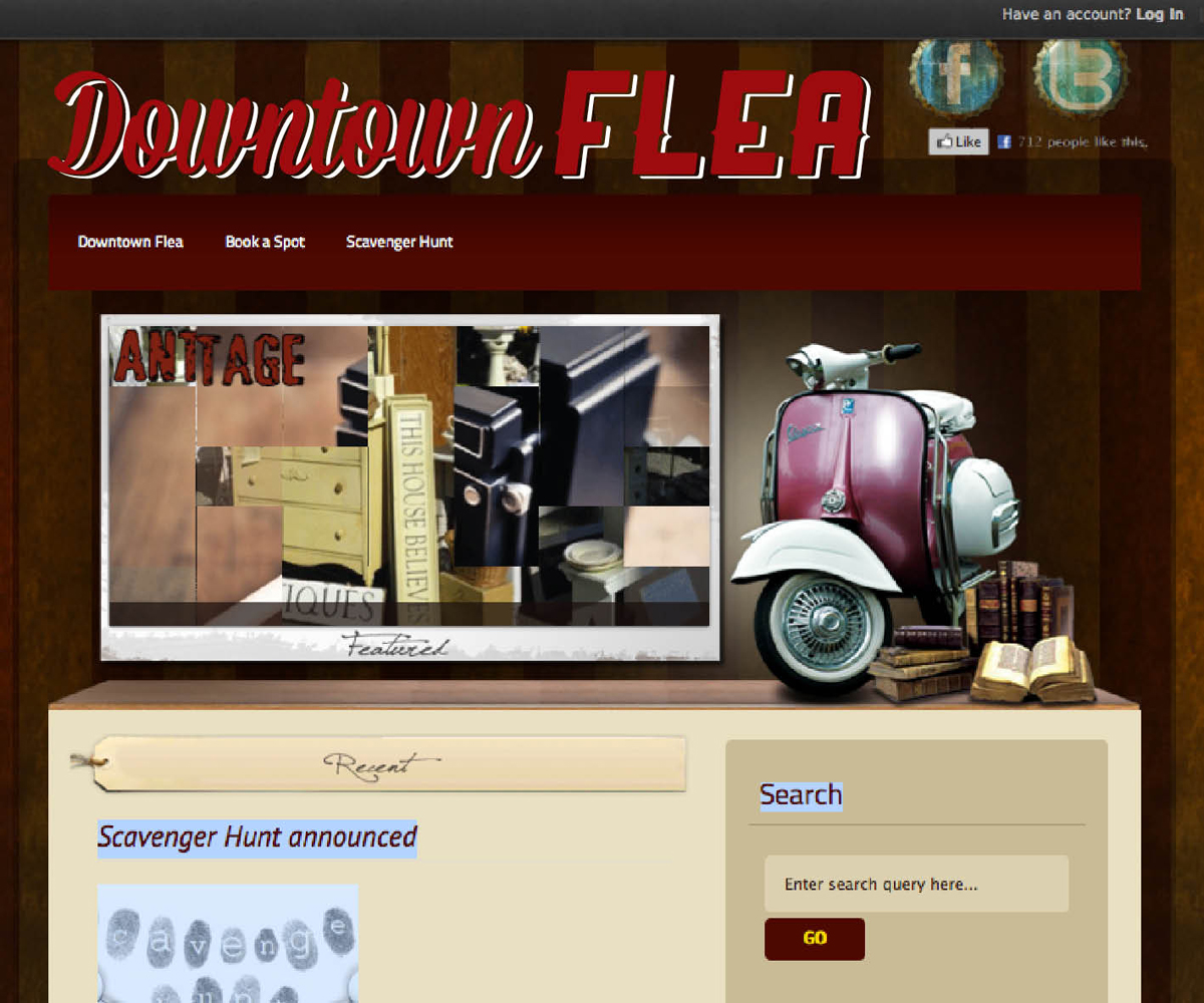 Logo Design by Kirsten Chambers for Downtown Flea | Design #1695045