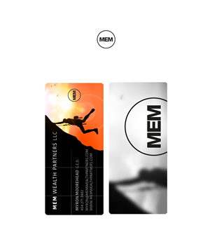 MEM Wealth Partners LLC a High Risk Big Rewards company for Rich Young Entrepreneurs  | Diseño de Tarjeta de Presentación por CanDoDesign