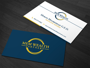 MEM Wealth Partners LLC a High Risk Big Rewards company for Rich Young Entrepreneurs  | Diseño de Tarjeta de Presentación por kaatem